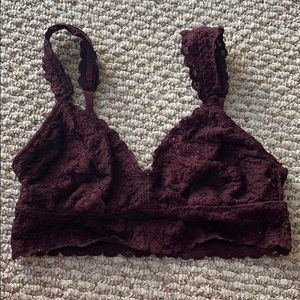 Aerie maroon bralette S